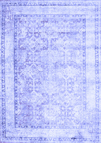 Oriental Blue Traditional Rug, tr1439blu