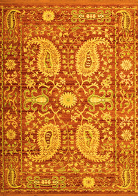 Persian Yellow Traditional Rug, tr143yw