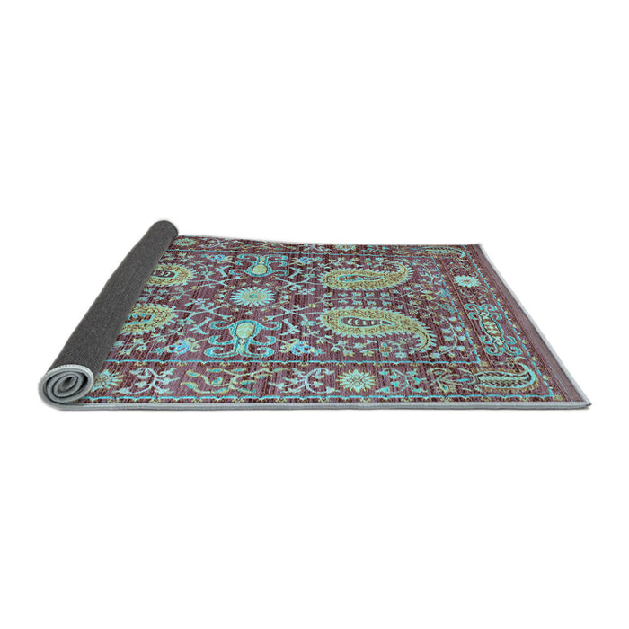 Sideview of Persian Light Blue Traditional Rug, tr143lblu