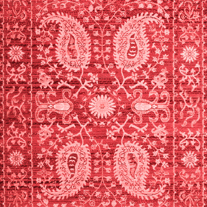 Machine Washable Persian Red Traditional Rug, wshtr143red