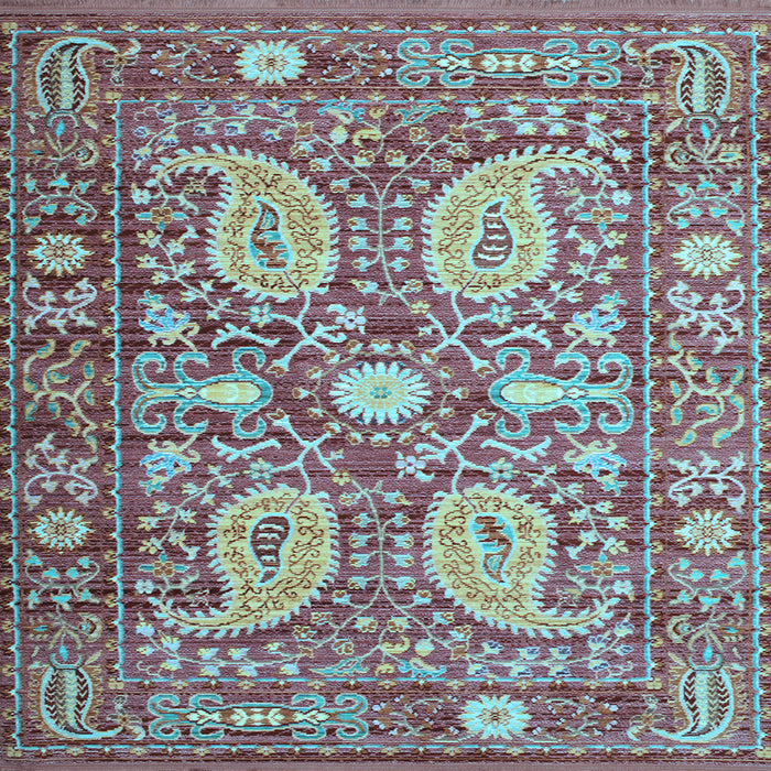 Square Persian Light Blue Traditional Rug, tr143lblu