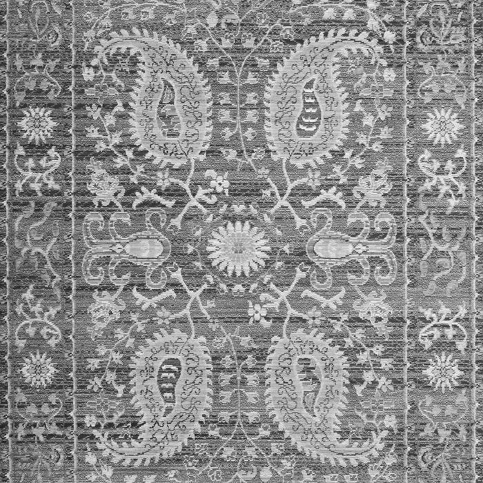 Serging Thickness of Machine Washable Persian Gray Traditional Rug, wshtr143gry