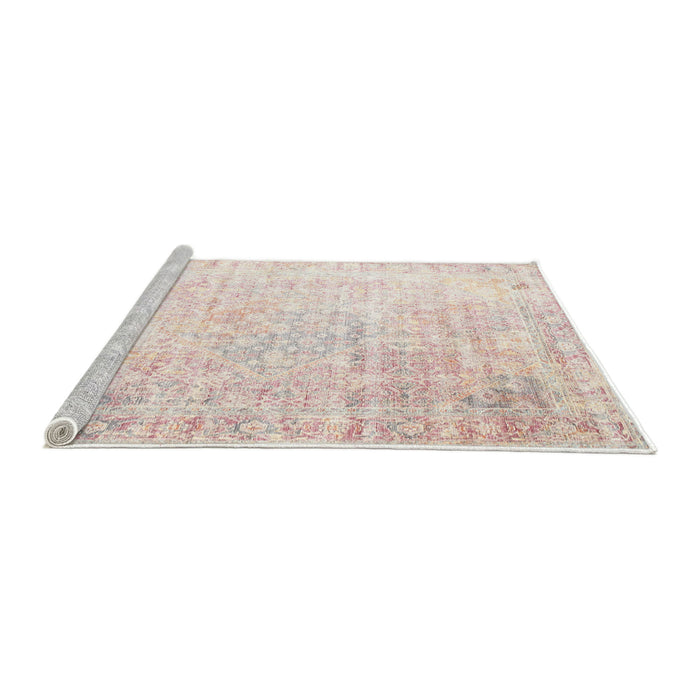 Sideview of Machine Washable Traditional Gold Rug, wshtr1440