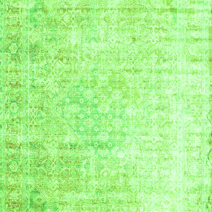 Serging Thickness of Machine Washable Persian Green Traditional Area Rugs, wshtr1440grn