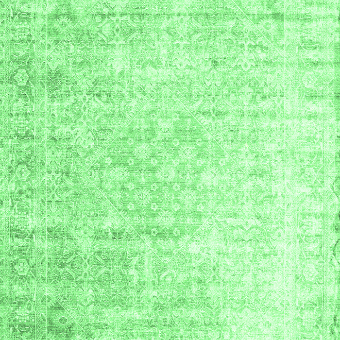 Machine Washable Persian Emerald Green Traditional Area Rugs, wshtr1440emgrn