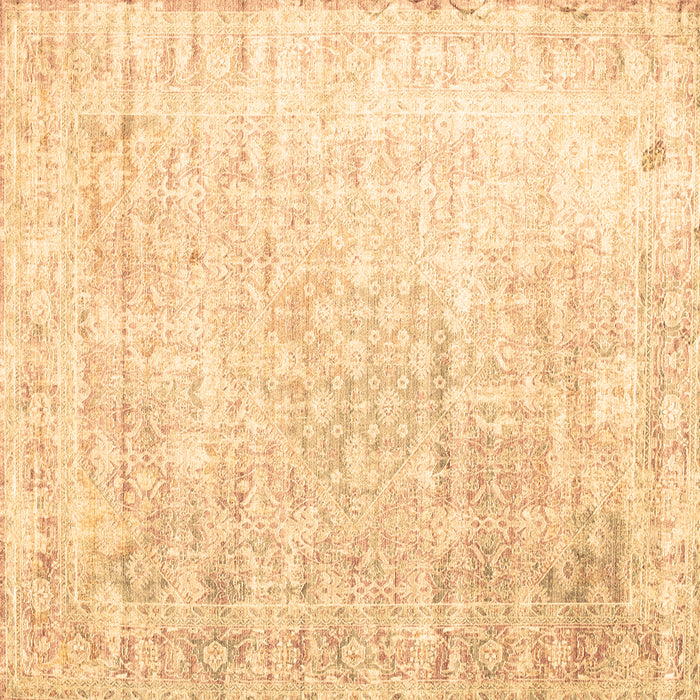 Square Machine Washable Persian Brown Traditional Rug, wshtr1440brn