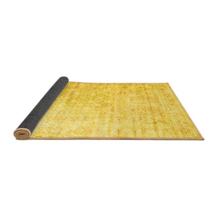 Sideview of Persian Yellow Traditional Rug, tr1440yw