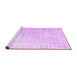 Sideview of Machine Washable Persian Purple Traditional Area Rugs, wshtr1440pur