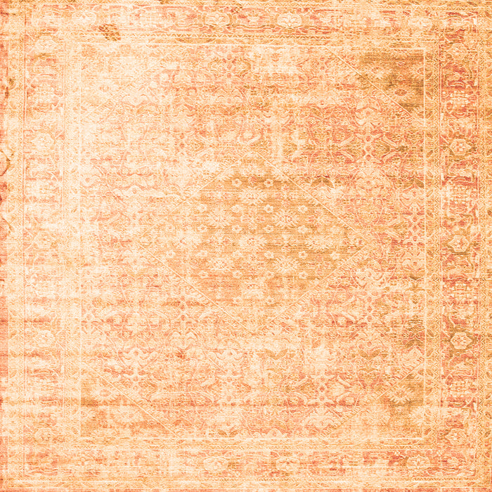 Serging Thickness of Persian Orange Traditional Rug, tr1440org