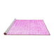 Sideview of Machine Washable Persian Pink Traditional Rug, wshtr1440pnk