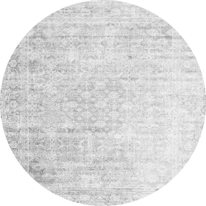 Machine Washable Persian Gray Traditional Rug, wshtr1440gry