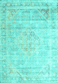 Persian Turquoise Traditional Rug, tr1441turq