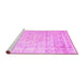 Sideview of Machine Washable Persian Pink Traditional Rug, wshtr1441pnk