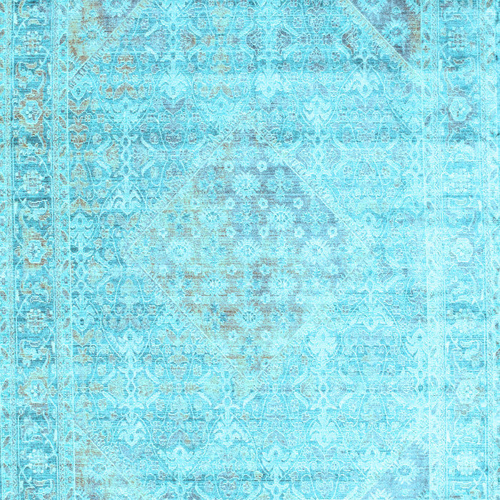 Machine Washable Persian Light Blue Traditional Rug, wshtr1441lblu