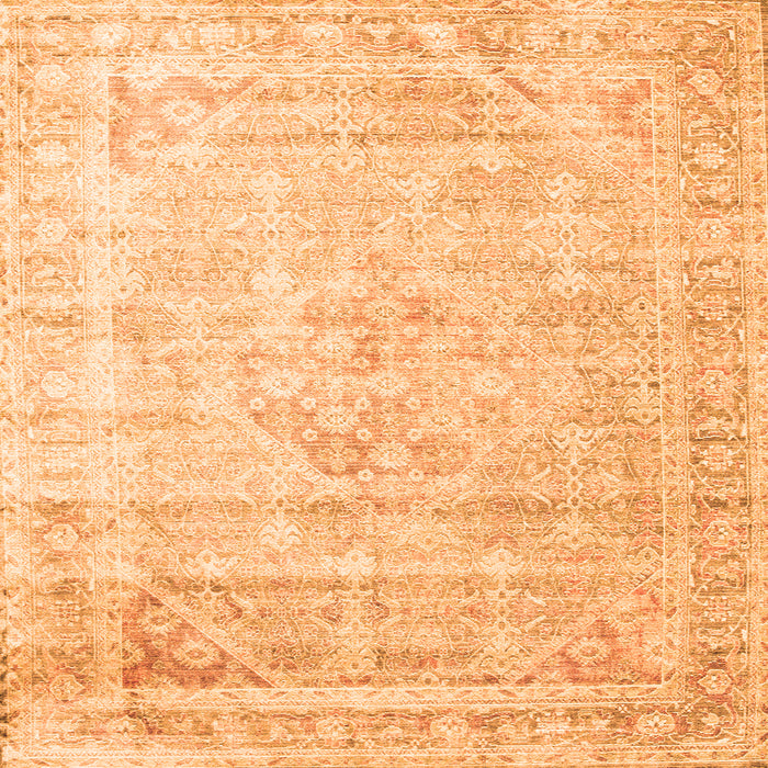 Serging Thickness of Persian Orange Traditional Rug, tr1441org
