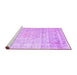 Sideview of Machine Washable Persian Purple Traditional Area Rugs, wshtr1441pur