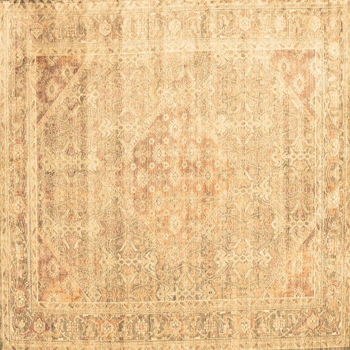 Square Machine Washable Persian Brown Traditional Rug, wshtr1441brn