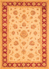 Oriental Orange Traditional Rug, tr1442org