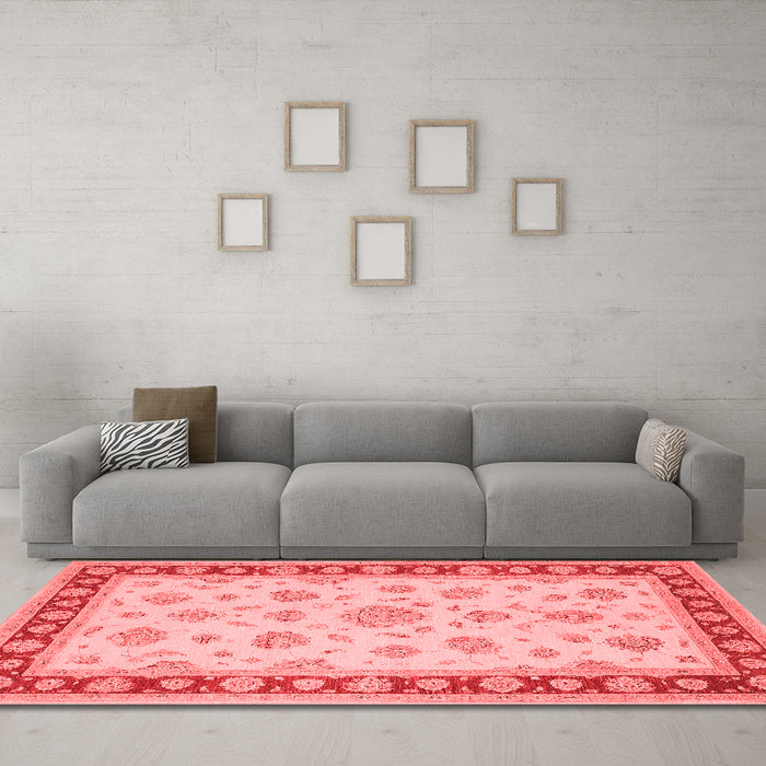 Traditional Red Washable Rugs