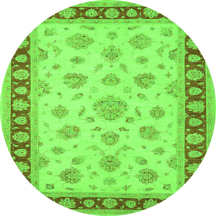 Machine Washable Oriental Green Traditional Area Rugs, wshtr1442grn