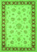 Oriental Green Traditional Rug, tr1442grn