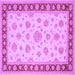 Square Oriental Purple Traditional Rug, tr1442pur