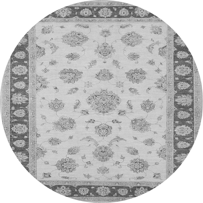 Machine Washable Oriental Gray Traditional Rug, wshtr1442gry