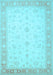 Machine Washable Persian Light Blue Traditional Rug, wshtr1443lblu