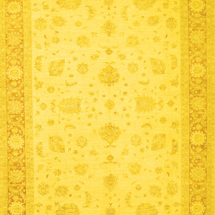 Machine Washable Persian Yellow Traditional Rug, wshtr1443yw