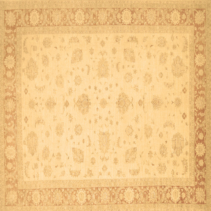 Square Machine Washable Persian Brown Traditional Rug, wshtr1443brn
