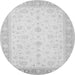 Square Persian Gray Traditional Rug, tr1443gry