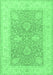 Oriental Emerald Green Traditional Rug, tr1444emgrn