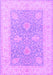 Machine Washable Oriental Purple Traditional Area Rugs, wshtr1444pur