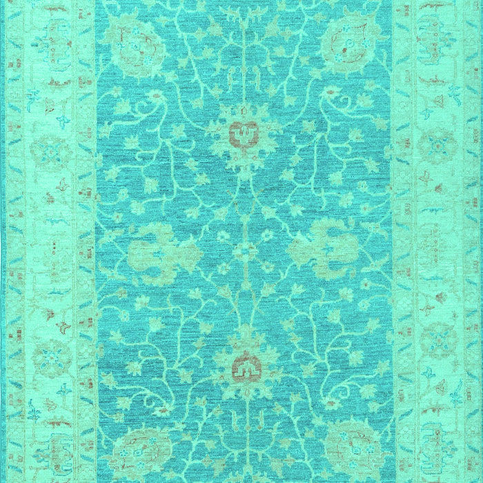 Machine Washable Oriental Turquoise Traditional Area Rugs, wshtr1444turq