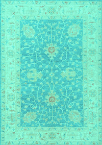 Oriental Turquoise Traditional Rug, tr1444turq