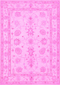 Oriental Pink Traditional Rug, tr1445pnk