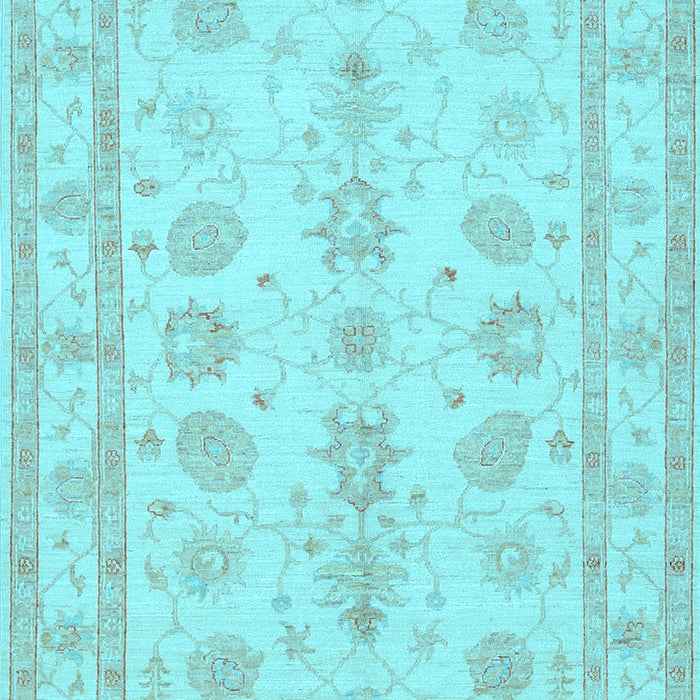 Machine Washable Oriental Light Blue Traditional Rug, wshtr1445lblu