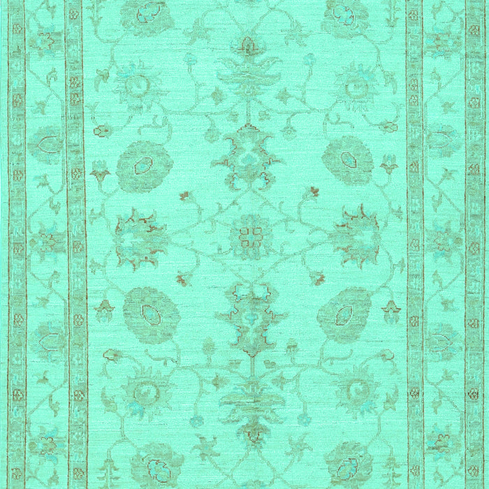 Machine Washable Oriental Turquoise Traditional Area Rugs, wshtr1445turq