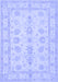 Machine Washable Oriental Blue Traditional Rug, wshtr1445blu