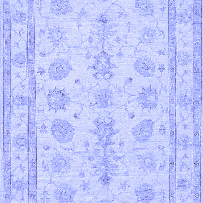 Machine Washable Oriental Blue Traditional Rug, wshtr1445blu