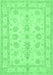 Oriental Emerald Green Traditional Rug, tr1445emgrn