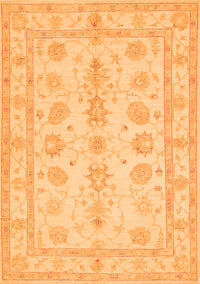 Oriental Orange Traditional Rug, tr1445org