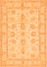 Oriental Orange Traditional Rug, tr1445org
