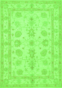 Oriental Green Traditional Rug, tr1445grn