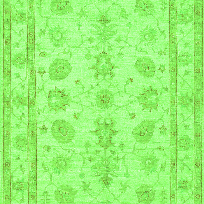 Oriental Green Traditional Rug, tr1445grn