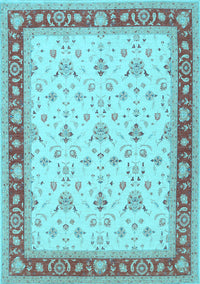 Persian Light Blue Traditional Rug, tr1446lblu