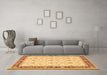 Machine Washable Persian Brown Traditional Rug in a Living Room,, wshtr1446brn