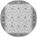 Machine Washable Persian Gray Traditional Rug, wshtr1446gry