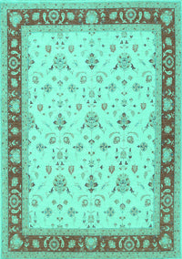 Persian Turquoise Traditional Rug, tr1446turq