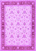 Machine Washable Persian Purple Traditional Area Rugs, wshtr1446pur